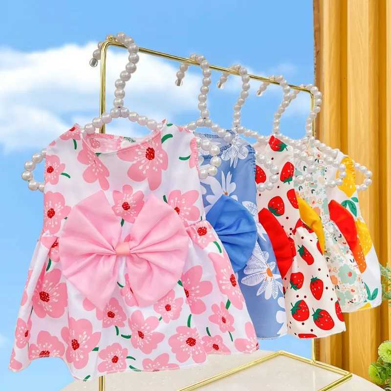 Dog Princess Dress Spring Summer Kitten Pet Skirt Cute Dog Dress Bow Lace for Small Medium Puppy Poodle Chihuahua M251208