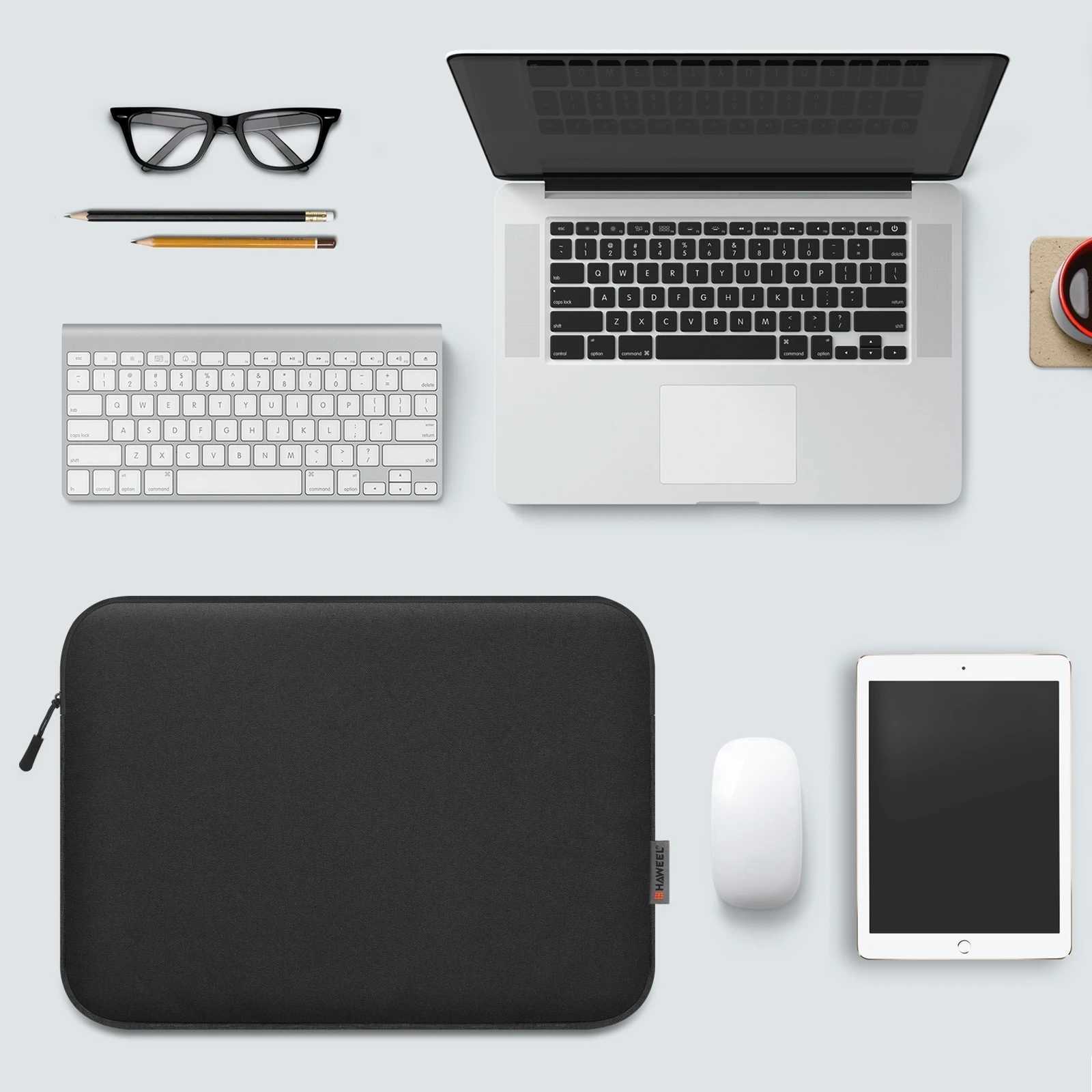 HAWEEL Laptop Sleeve Case 11 13 15 16 inch For HP DELL Notebook bag Carrying Bag Macbook Air Pro 133 Protective CaseT251208