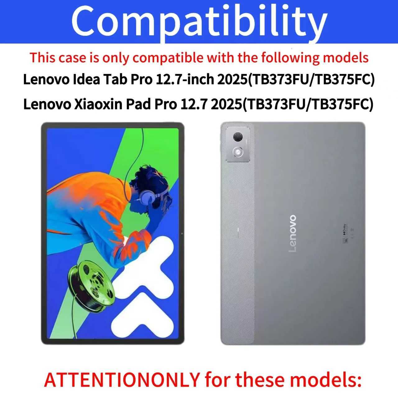 Case for Xiaoxin Pad Pro 2025 127 inch/ for ldea Tab Pro 127 inch 2025 Removable keyboard smart station cover C251208