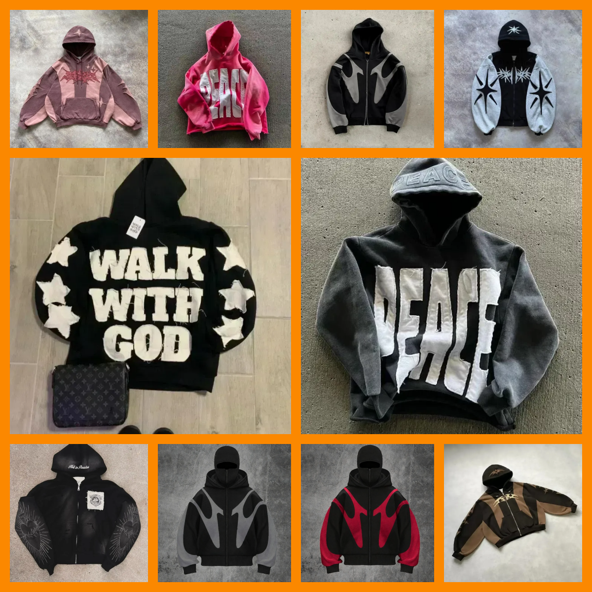 Men's Hoodies Hoody Harajuku Embroidery Hooded Oversized Letter Patch Zip Up Hoodie Men Women Hip Hop Goth Casual Sweatshirt Streetwear