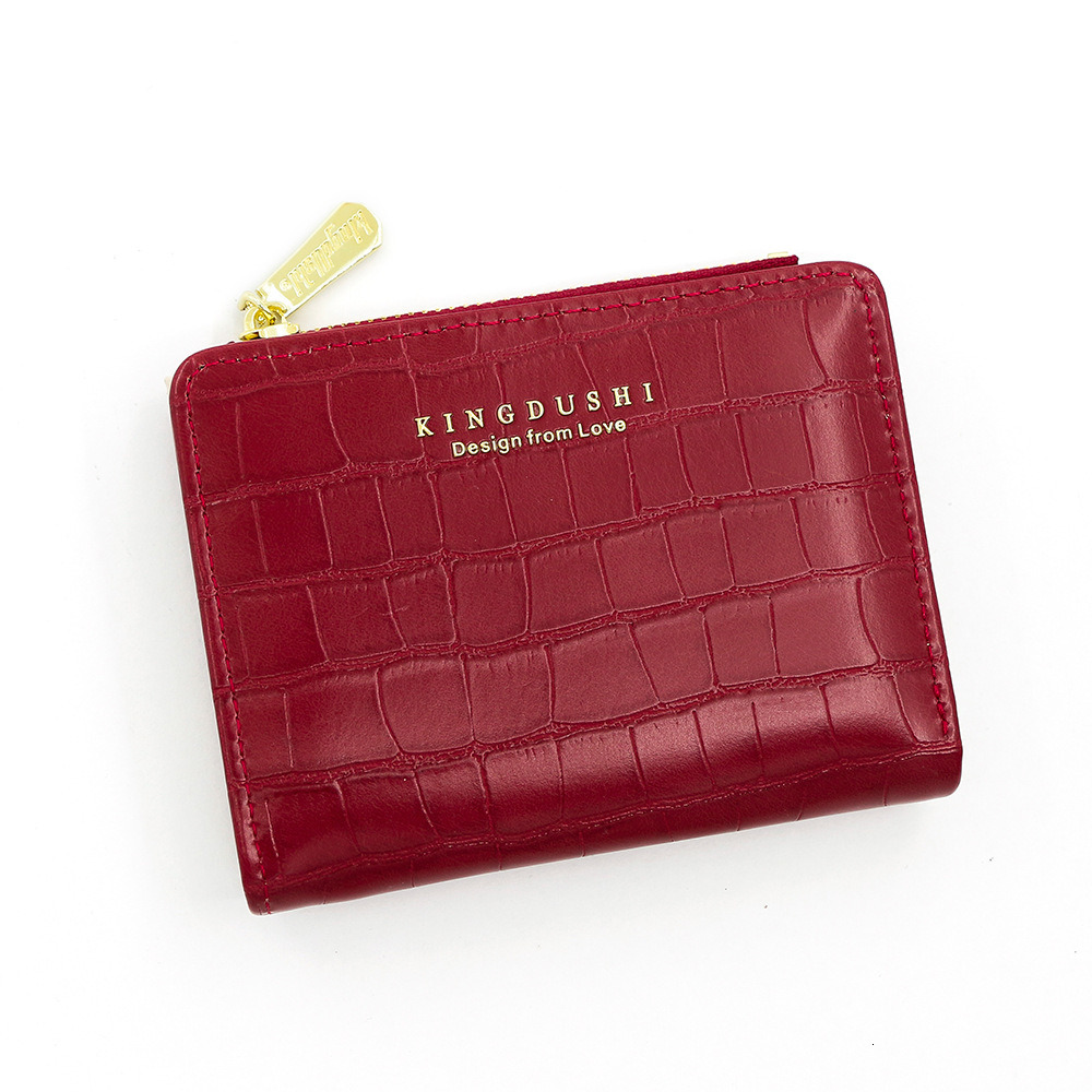 Small Women's Wallet Female Crocodile Pattern Zipper Coin Purses Designer Card Holder Clutch Ladies Money Bags Handbags ddmythur