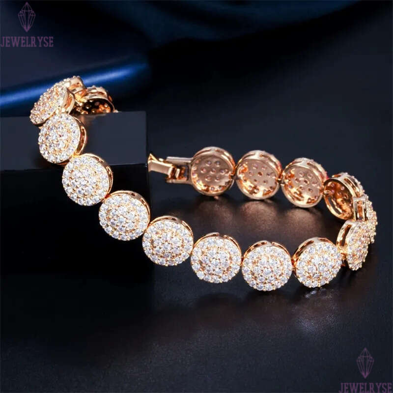 luxurious charm 18k gold bracelet designer for woman AAA cubic zirconia chian silver diamond wedding engagement bride bracelets fashion jewelry women 