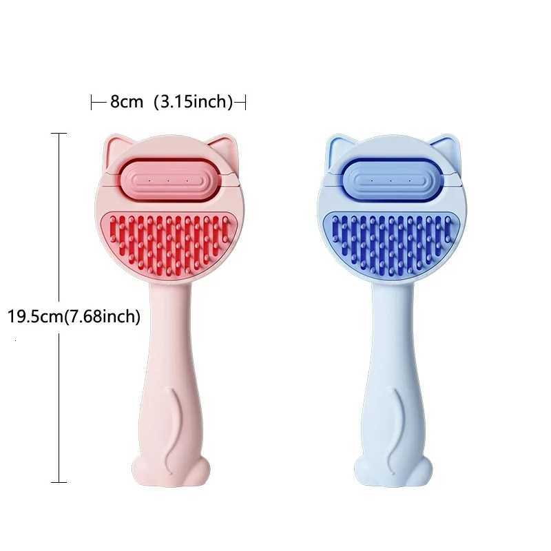 Pet Steam Massage Brush Dog Comb Soft Round Head Hair Removal Comb Safe for Cats And Dogs Universal Grooming Accessory M251208 - view 5