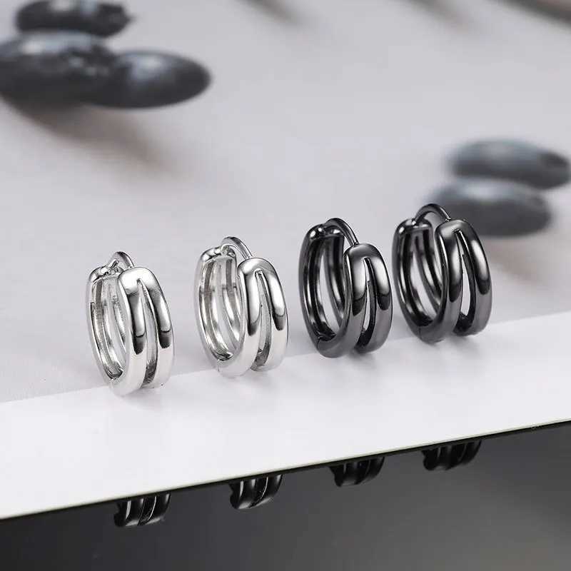 Doublelayer Small Hoop Earring For WomenMen Fashion Daily Jewelry J251208