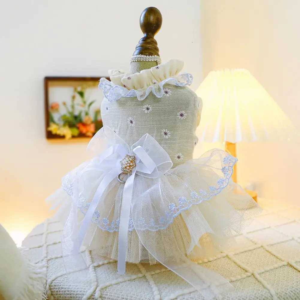 Fine Workmanship Pet Dress Charming Bow Decorated Pet Dress Comfortable Princess Dress for Dogs Cats with Traction for Small M251208