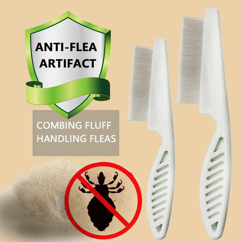 Portable Dog Cat Comb Brush Pet Hair Comb Stainless Steel Comfortable Pet Beauty Hairdressing Tools Pet Supplies Hair Remover M251208 - view 5