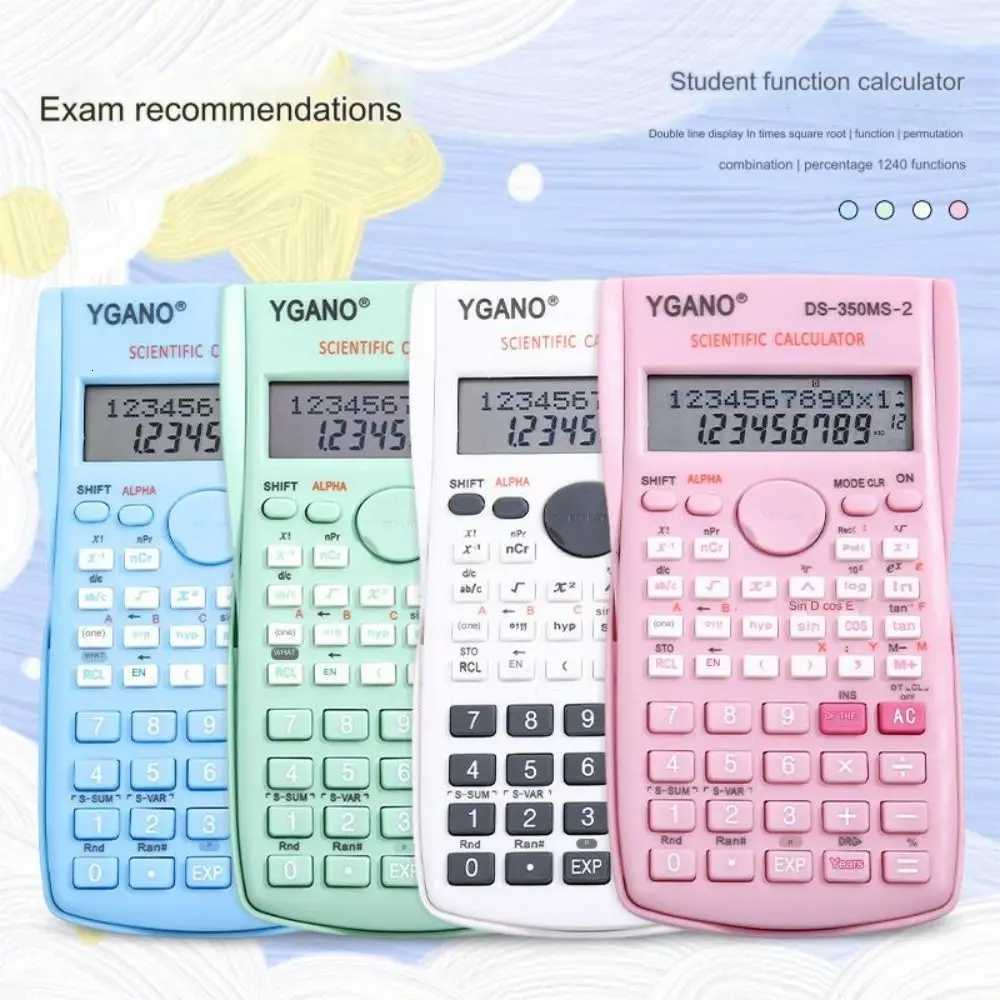 12 Digit Scientific Calcators Math Mtifunctional Function Calcator Stationery Accounting Student Calcator H251208