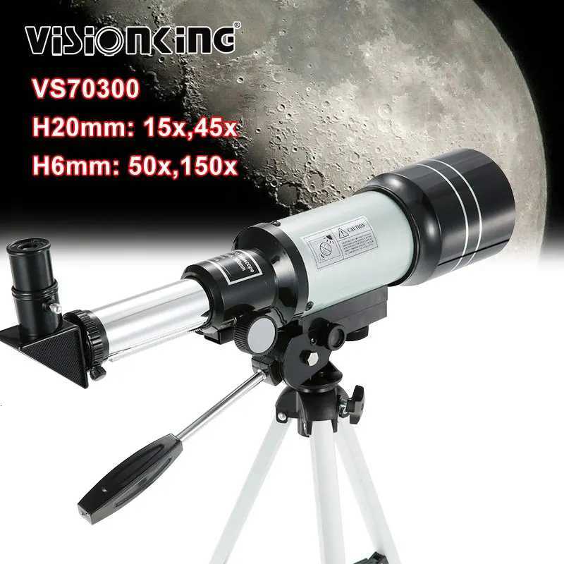 Visionking 150X HD 70300 Astronical Telescope Professional Kids Refractor Moon Observation Stargazing Birdwatching Monocar C251208