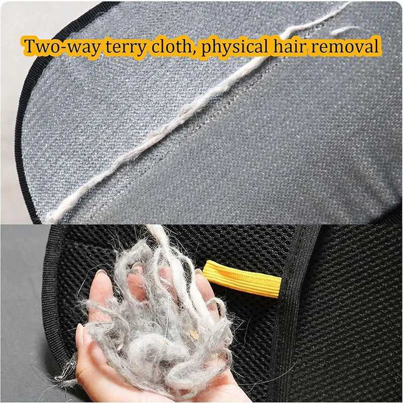 Hot pet hair removal tools reusable gloves pet double-sided beauty gloves carpet removal pet fur hair pet supplies M251208 - view 4