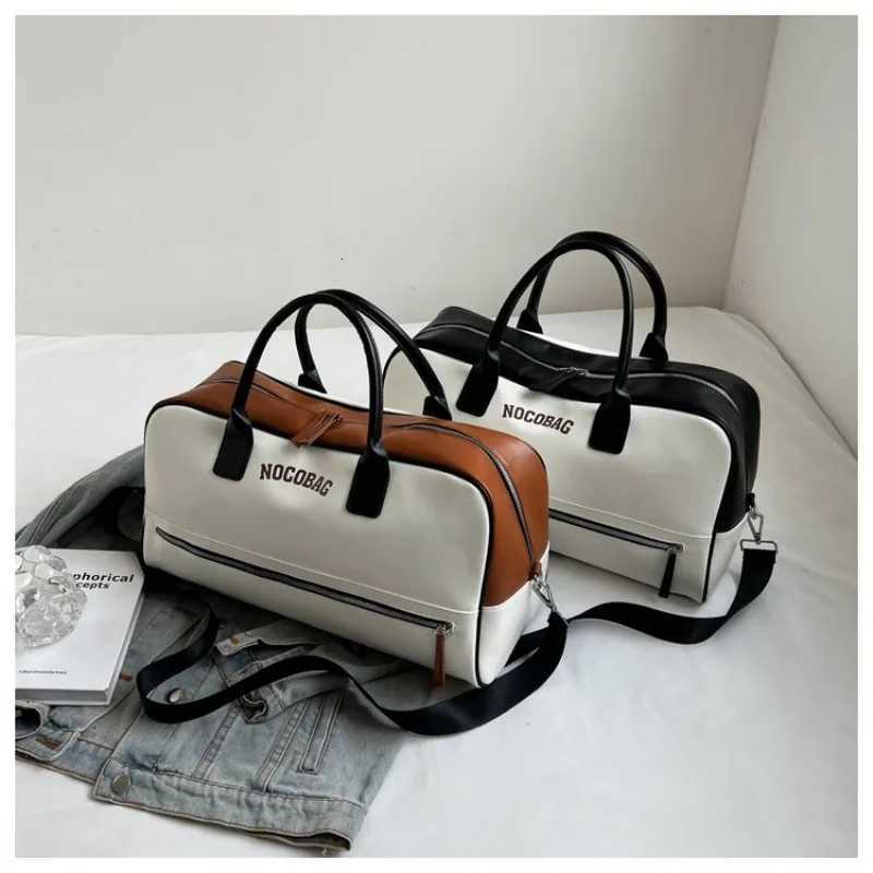 Large Capacity PU Zipper Travel Bag 2025 New High Quality Brand Simplicity Waterproof Luxury Leisure Vai Lage Bag Y251209