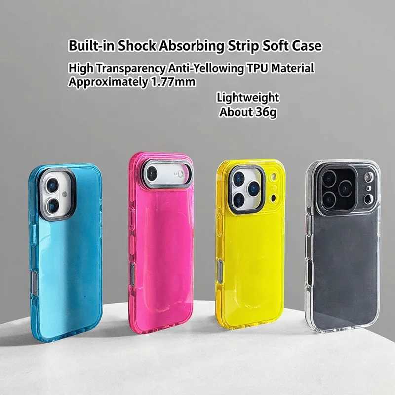 Plaid Strawberry Phone Case For iphone 17 16 15 14 13 12 11 Pro Max Plus Air Soft TPU Shockproof Back Cover C251209
