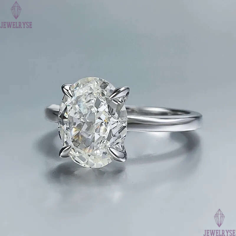 S925 sterling silver luxury egg designer band for women elegant charm iced big stone shining crystal bling cz zircon love ring wedding jewelry