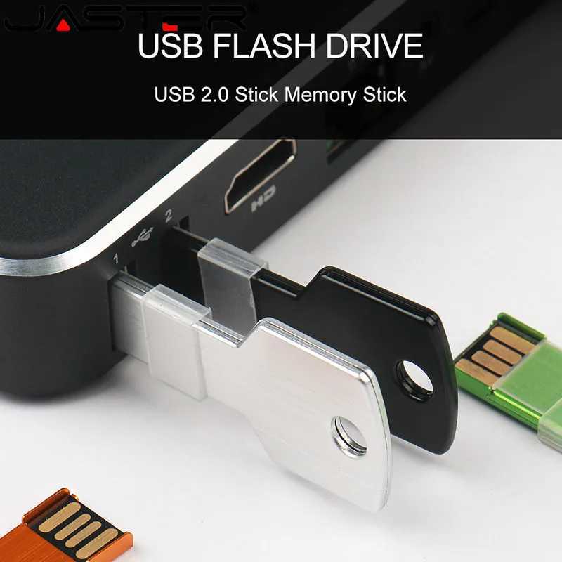 Metal Portable Key USB 20 Flash Drive Black Real Capacity Pen Drive Silver Memory Stick 64GB/32GB/16GB/8GB/4GB U Disk Pendrive C251209