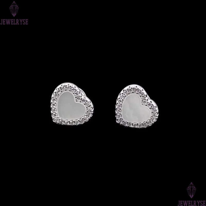 A top brand luxury love heart designer earrings for women aretes oorbellen brincos sweet pink pearl blue white silver crystal earings earring ear ring