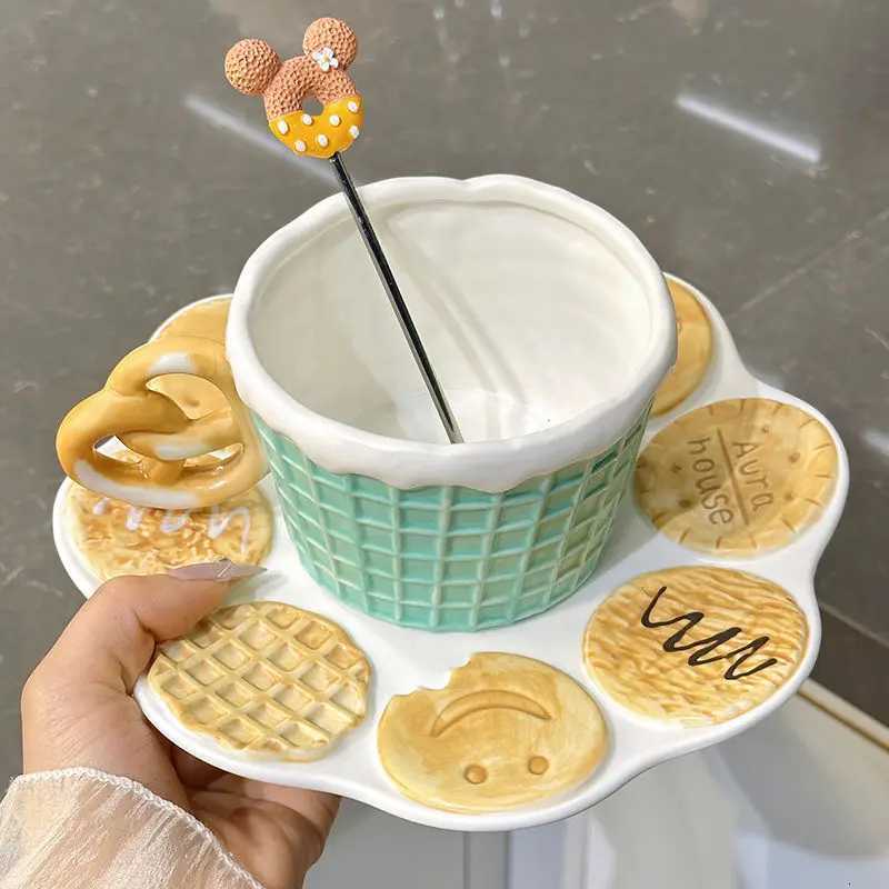 Coffee cup and saucer high-end exquisite light luxury afternoon tea design high-end ceramic wens high-quality French style H251209