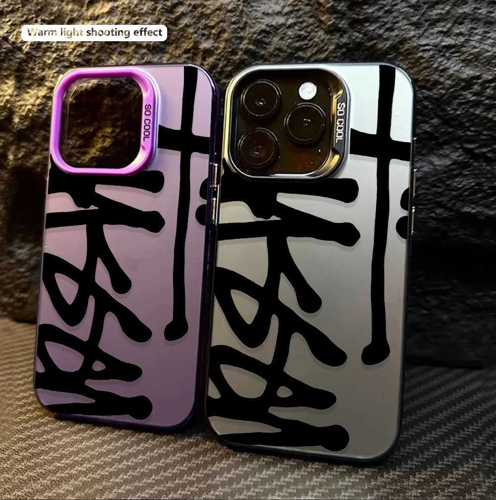 and stylish phone case for iPhone 16 15 14 13 12 11 Pro/ Max/Plus shock-proof anti-fingerprint Protective cover C251209