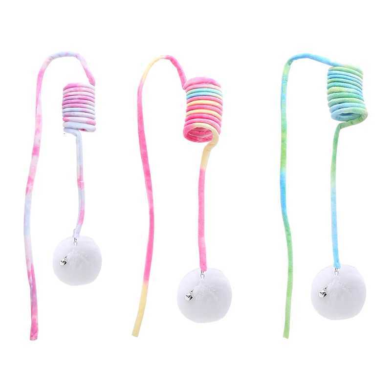 Happy fun cat toy Hanging spring plush rabbit hair ball cat toy M251209