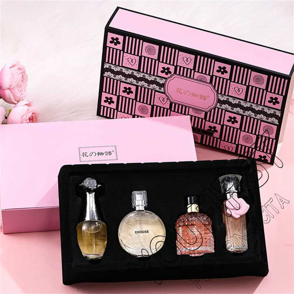 Brand Gift Box 4Pcs Set Perfume Women Parfum Femme 100ml Fresh Natural Floral Scent Spray Feminino Perfumes De Mujer OriginalesT251209
