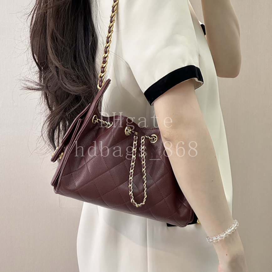 Mirror quality 25 Mini Hobo bag Designer Handbag Shopping bags Luxury Genuine Leather Shoulder Tote - 22cm With box C700