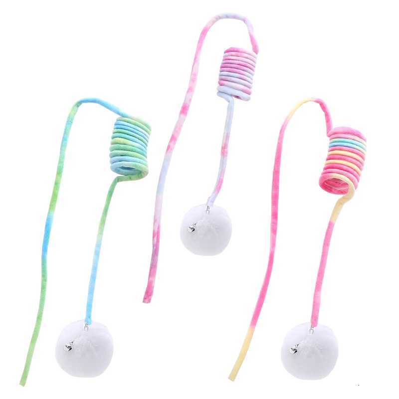 Happy fun cat toy Hanging spring plush rabbit hair ball cat toy M251209