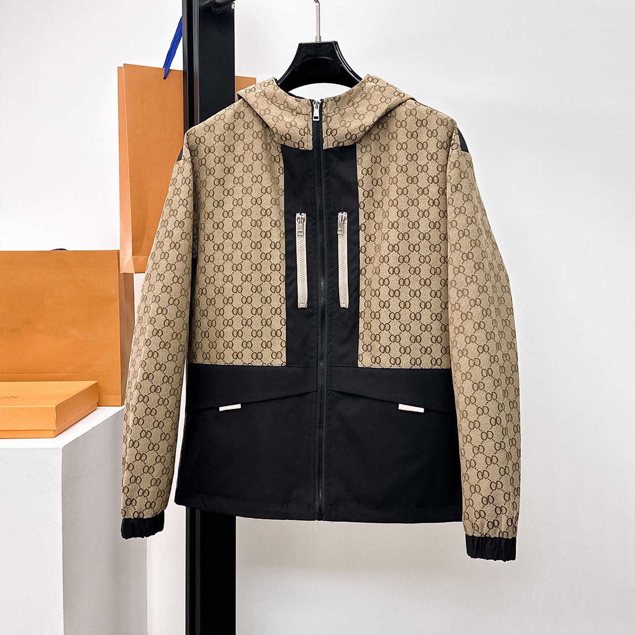 Fashion Jacket Designer Men's and Women's Jackets Men's High Quality Jacket Splicing Zipper Letter Thin Coat Casual Stylist Men's Shirt Short Coat Windbreaker