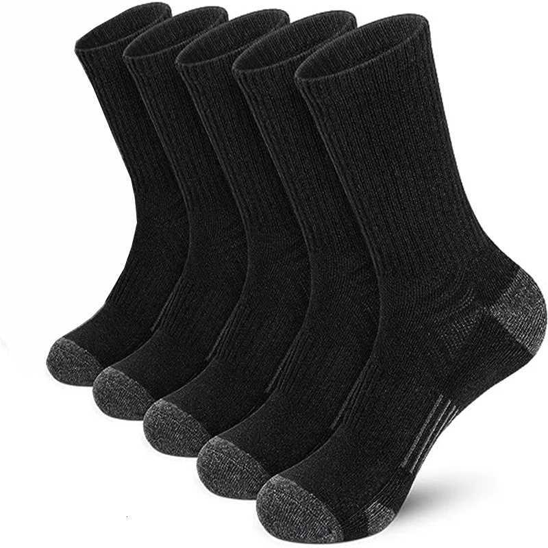 5 pairs of mens seasonal sports socks sports running socks breathable and comfortable easy to match with mid length socksT251209