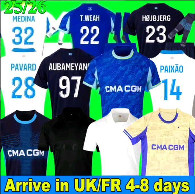 25 26 maillot de foot GREENWOOD 125th Anniversary Soccer jerseys OUNAHI harit 2025 OM man and KIDS football shirt hommes enfants BALERDI RONGIER FANS player