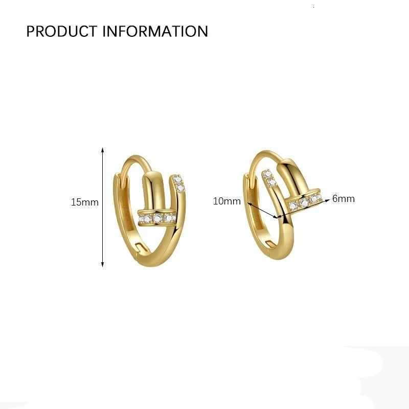 New High-Grade Zircon Metal Oval Gold Hoop Earrings Woman Korean Fashion Jewelry Simple Delicate Accessories For Party Girls K251209 H260129