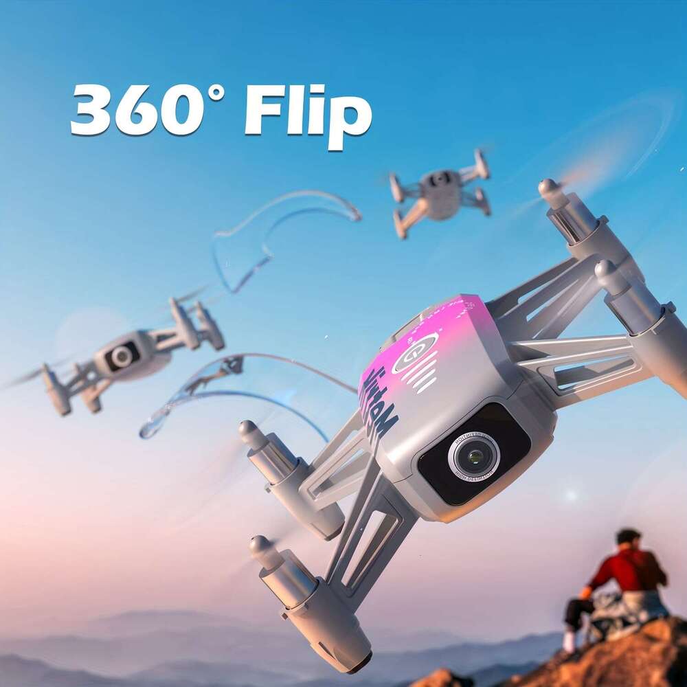 DJI TELLO H819 Mini Camouflage HD 1080P Camera Drone Intelligent Following, Palm Control, Headless Mode, Trajectory Flight, With 2 Batteries For Boys 