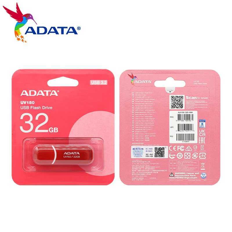 ADATA UV150 32GB 64GB 128GB 256GB USB 32 Flash Drive High Speed Memory Stick For CputerPC C251209