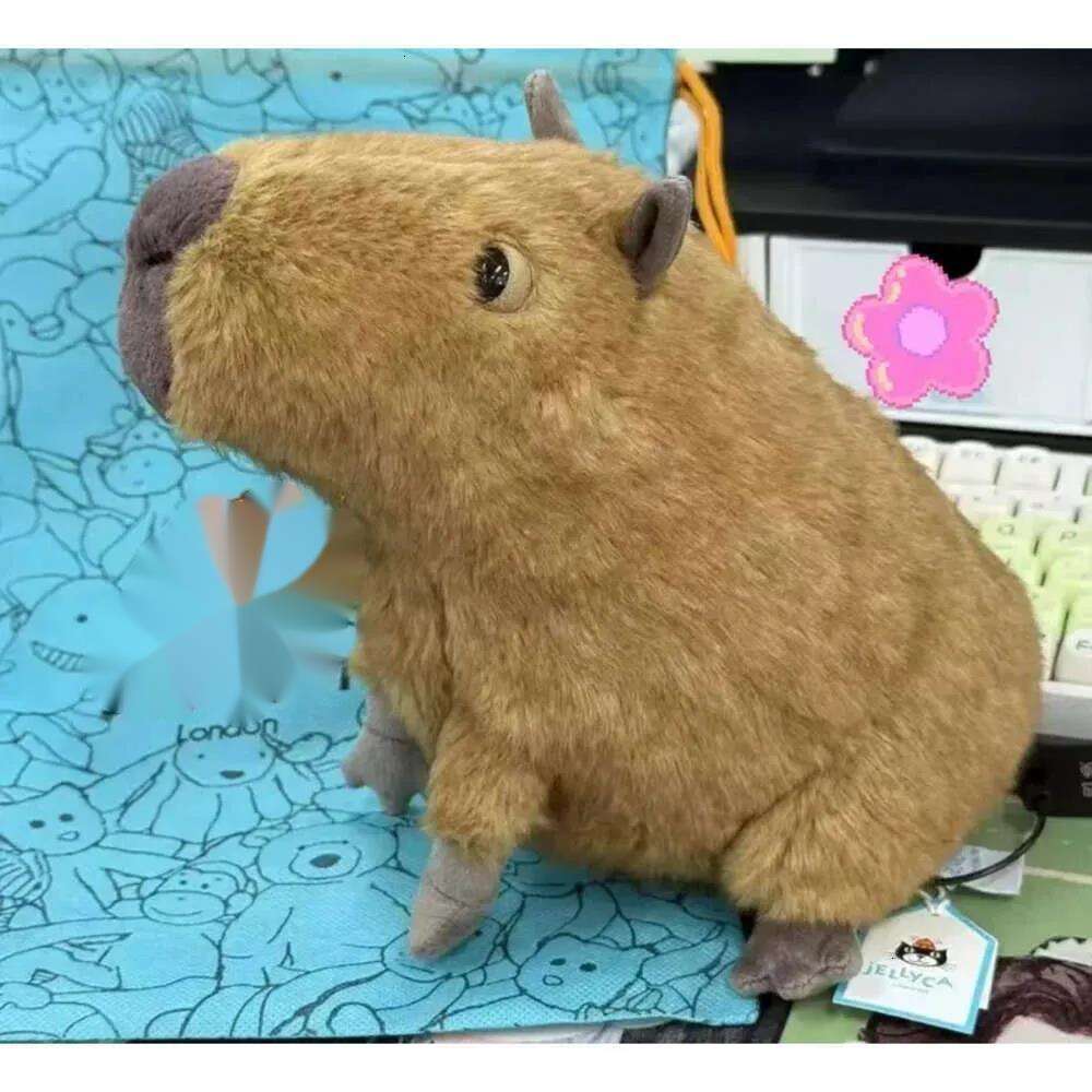 Dolls jellys cat Clyde 2 Capybara Plush Children's plush toys Kapibala Soft Toy Dolphin body pillow Cute Soothing Doll Gifts 05