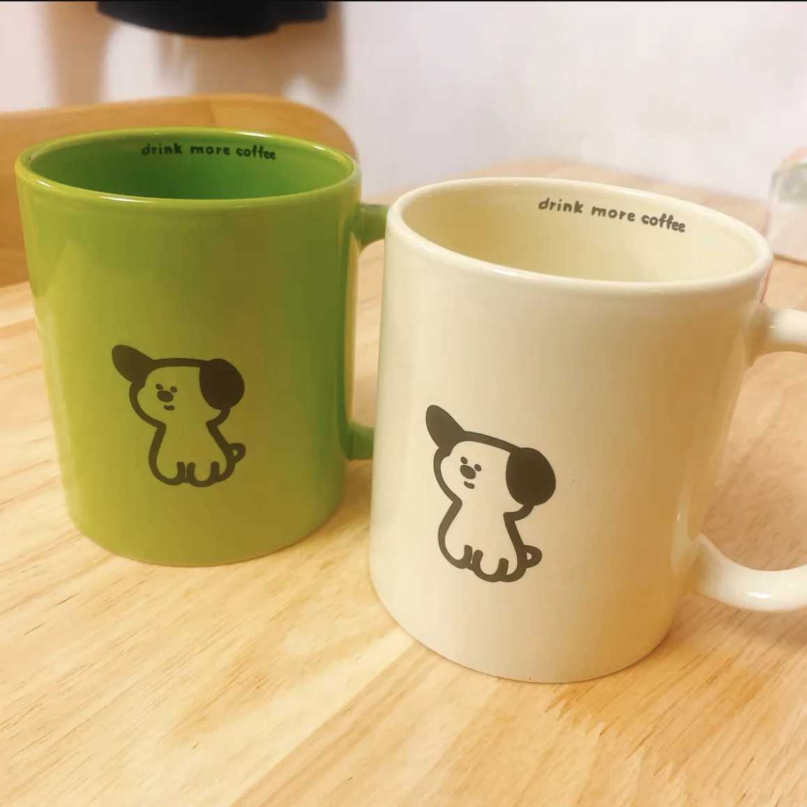 Nordic Heat-resistant Dog Ceramic g Off Breakfast Milk Coffee gs High-value Couple Water Cups Kawaii Cup Birthday Gift H251209