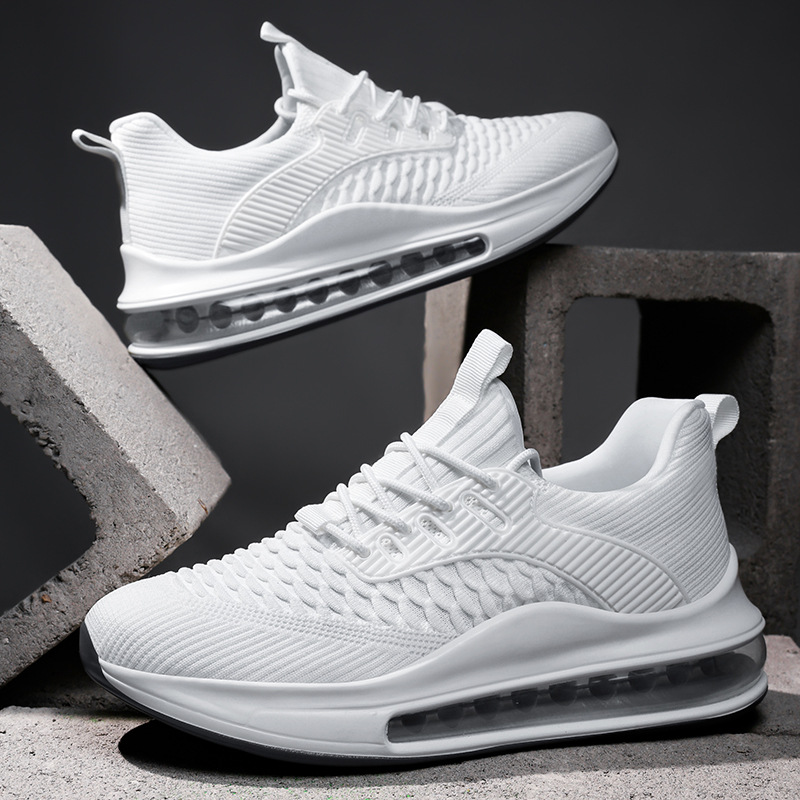 2026 New Summer Men's Sneakers Breathable Air Cushion Shock-Absorbing Size 48 Big Size Trendy Running Shoes Outdoor Athletic Footwear