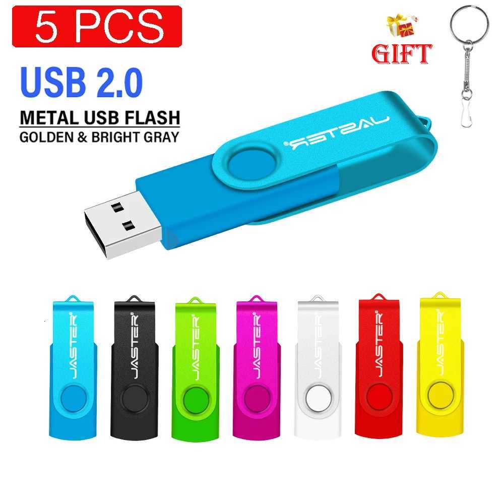 5 PCS LOT USB Flash Drive 128GB Key Chain Pen Drive 64GB Gift Memory Stick 32G Portable Pendrive 16G Shatterproof C251209