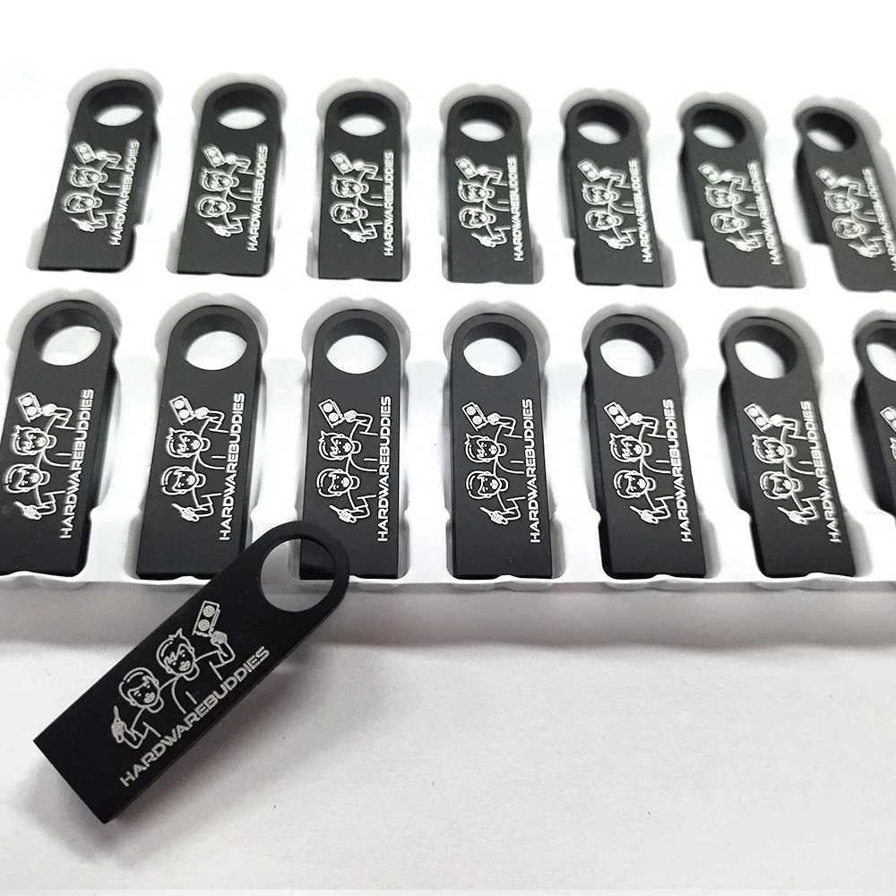 10/ 50/100 Pcs/lot metal USB Flash Drive 64GB 32GB 8GB 4GB memory Flash USB Sticks pen drive 128mb 512mb PenDrive 20 C251209