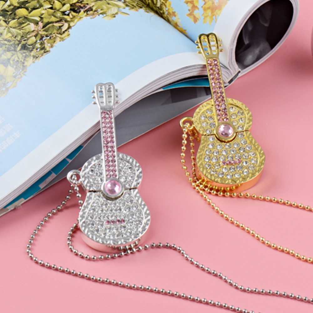 BiNF USB flash drive Crystal Guitar 512GB 256GB U disk 4GB 8GB 16GB 32GB 64GB 128GB personality flash drive memory stick Gift C251209