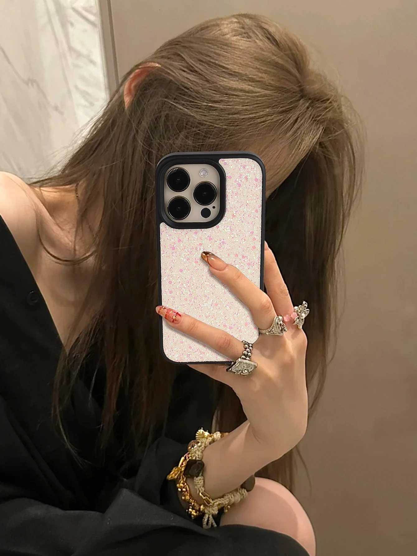 1PCS Luxury Glitter Bling Diamond Leather Phone Case Cpatible with iPhone17 16 16e 15 14 13 12 11 Pro Max Plus X XS XR 7 8 C251209