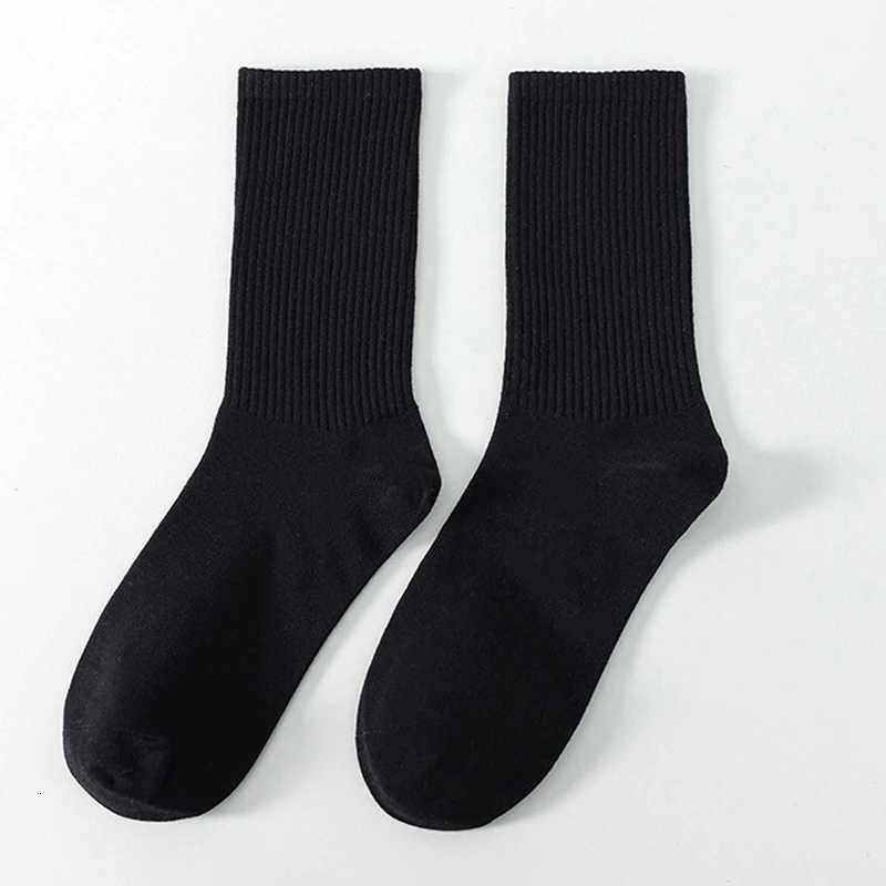 6/10 Pairs Mid Length Socks Men Fashion Solid Color Business Sports Sweat-absorbing Breathable Autumn Simple High-quality SocksT251209