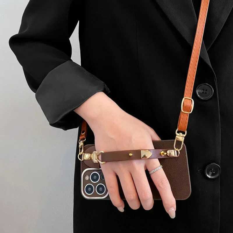 Leather Pattern Crossbody Lanyard Case For iphone 16 15 14 13 12 11 Pro Max XR X Xs Max Neck Wrist Strap Shockproof Phone Cover C251209