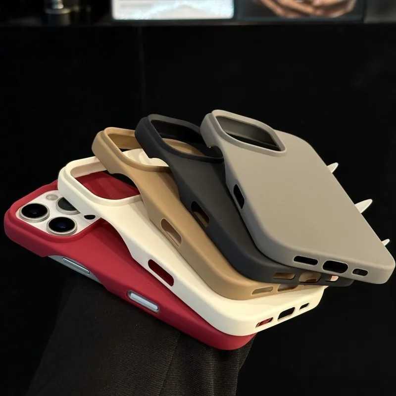 tra Thin Silicone Matte TPU Case for iPhone 16 15 14 Plus 13 12 11 Pro Max Luxury Shockproof Bright Neon Color Soft Cover Skin C251209