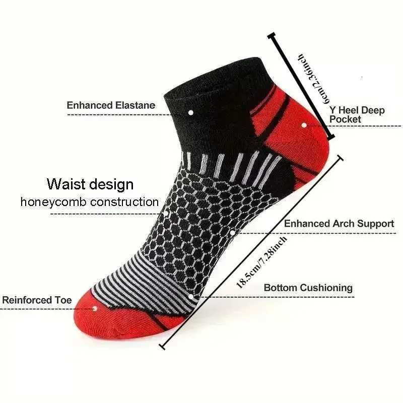 6/10/20 Of Mens Low Cut Socks Anti Odor Sweat Absorption Comfy Breathable Elastic Sport Socks All Seasons WearingT251209