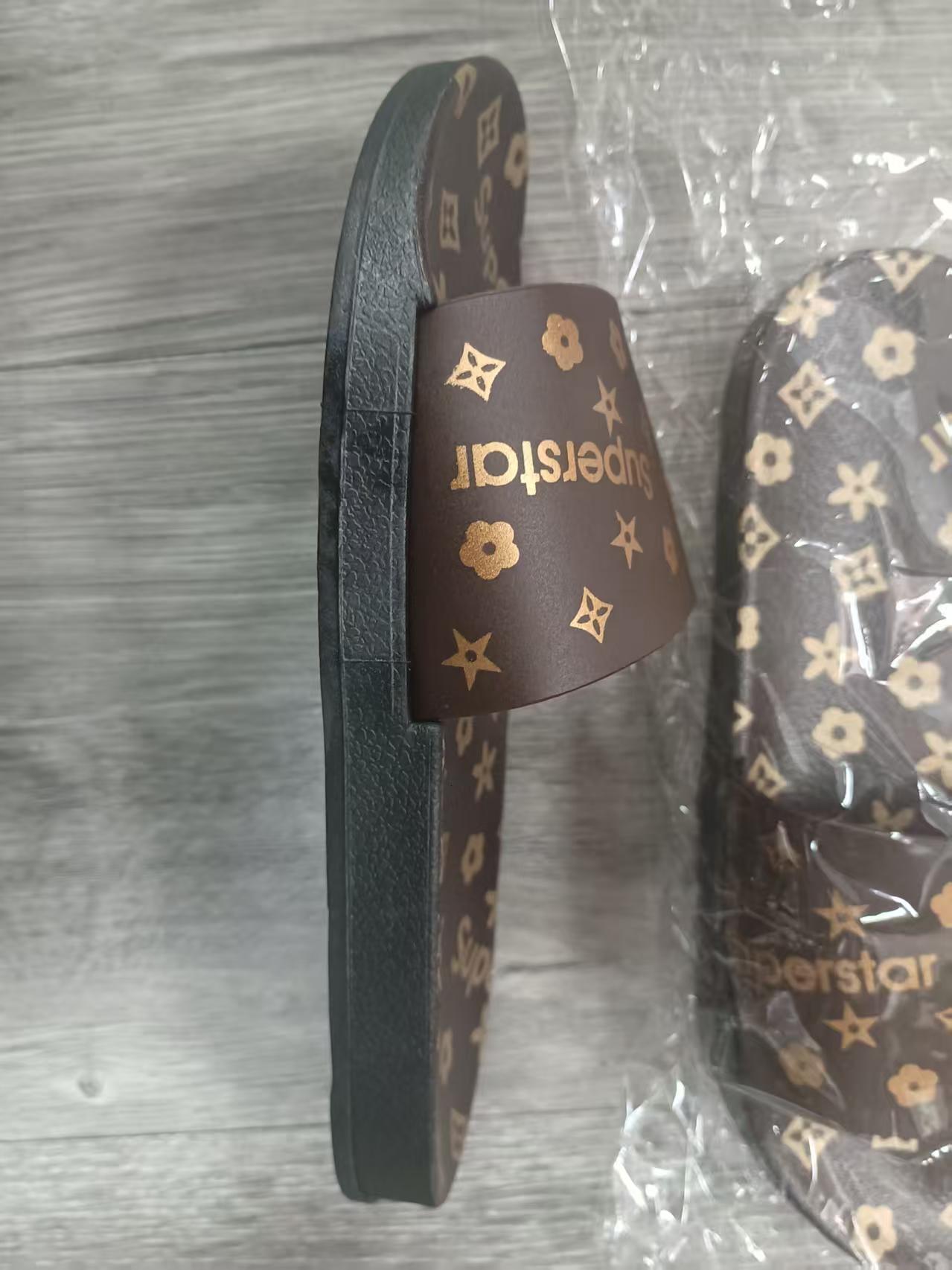 Women's Summer Indoor Bathroom Non-Slip Cute Simple Outdoor Casual One-Word Slippers ddmythur