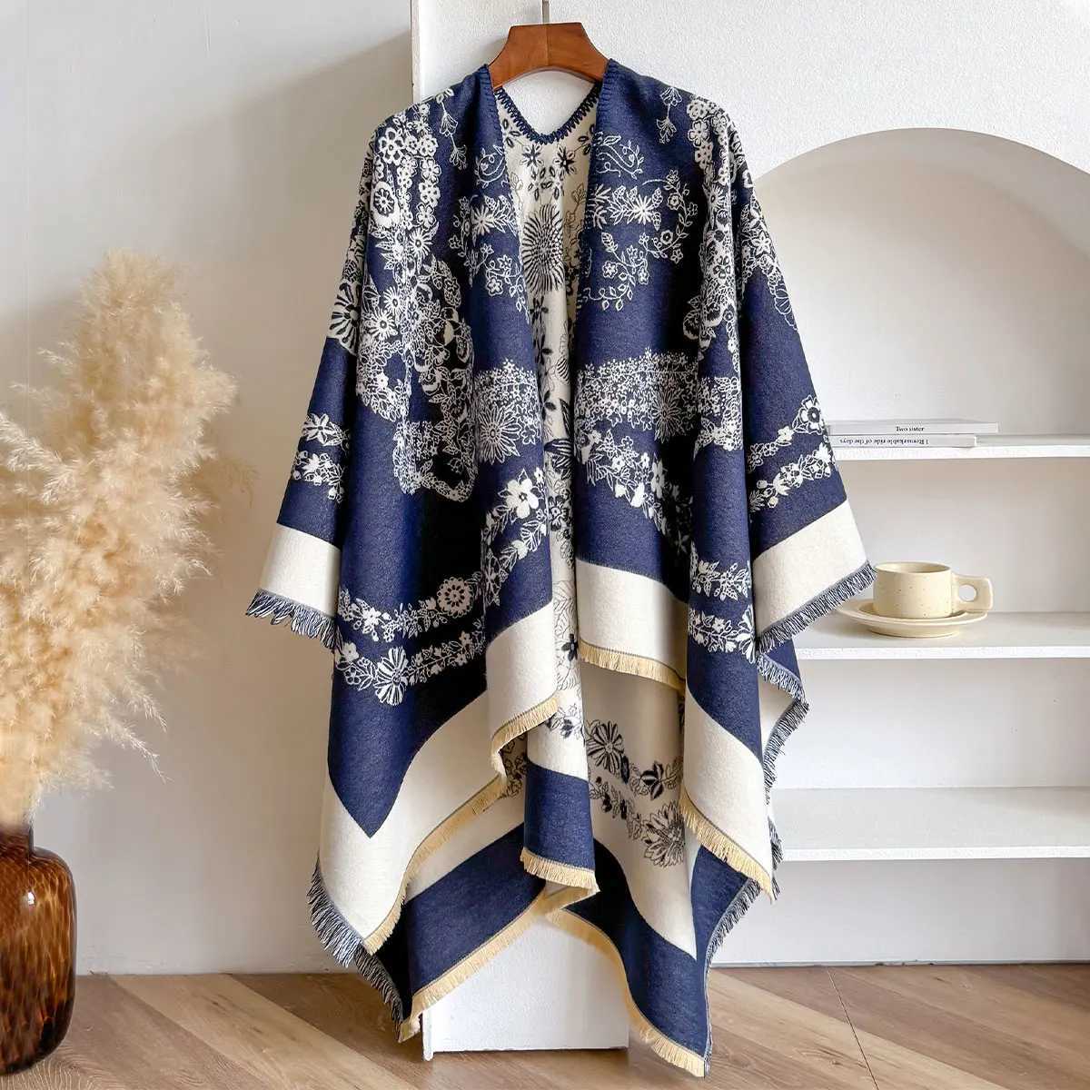 Luxury Luxury Brand Imitation Cashmere Women Two-sided Square Scarf Winter Warm Shawl Bandana Pashmina Female Foulard Thick Blanket Y251208