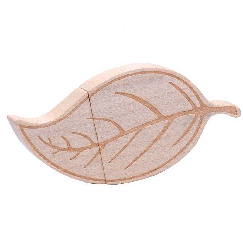 JASTER Tree Leaves USB 20 Flash Drive Wooden Gift Box Pen Drive Real Capacity Bamboo Memory Stick 64GB/32GB/16GB/8GB U Disk C251209