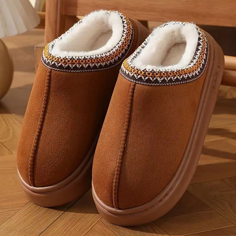 Slippers Women Winter Slipper Boots Indoor Outdoor Warm Comfortable Non-slip Thick Soled Couple Snow Men Home Casual