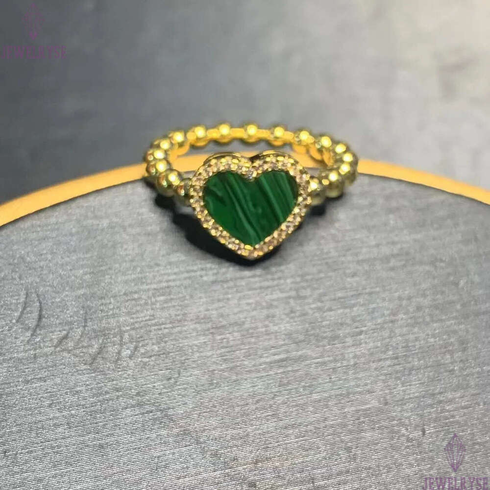 Fashion love heart designer earrings for women Chinese aretes brincos oorbellen earring 18k gold sweet hearts green stone diamond earings ear ring jew