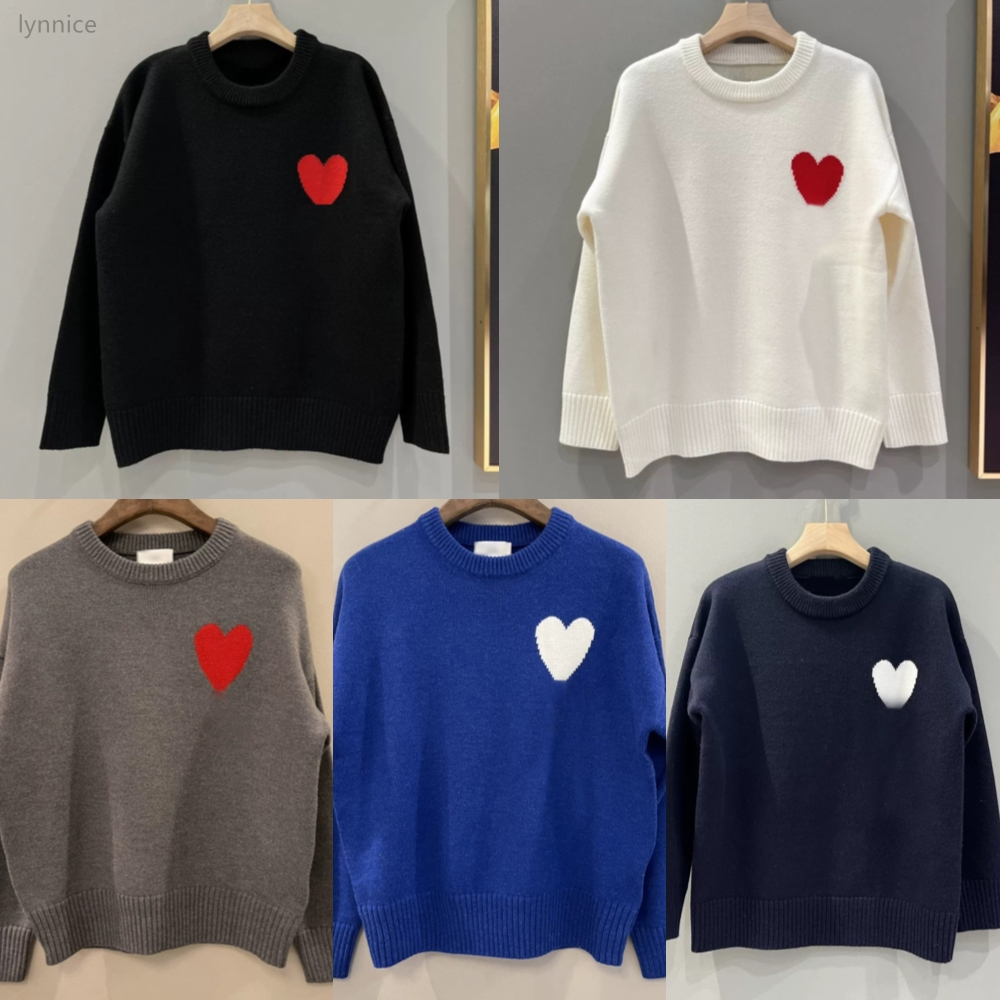 Mens Jumper Designer Sweater Knitted Cardigan Women Sweatshirts Paris Fashion Sweat Shirts France High Street Knitwear Crew Neck Pull Hoodie Heart Knit Clothes UK