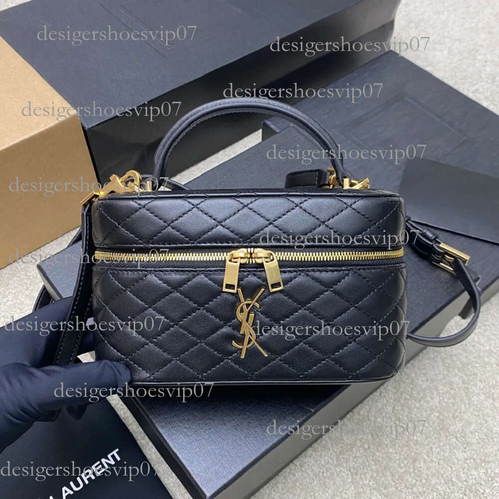 Designer Gaby diagonal cross shoulder bag sheepskin women's makeup handbag