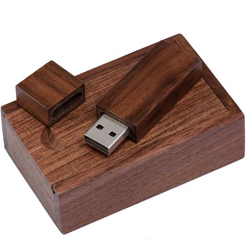 Wooden With Gift Box USB 20 Flash Drive Real Capacity Pendrive Photography Memory Stick 64GB/32GB/16GB/8GB U Disk pen usb 4gb C251209