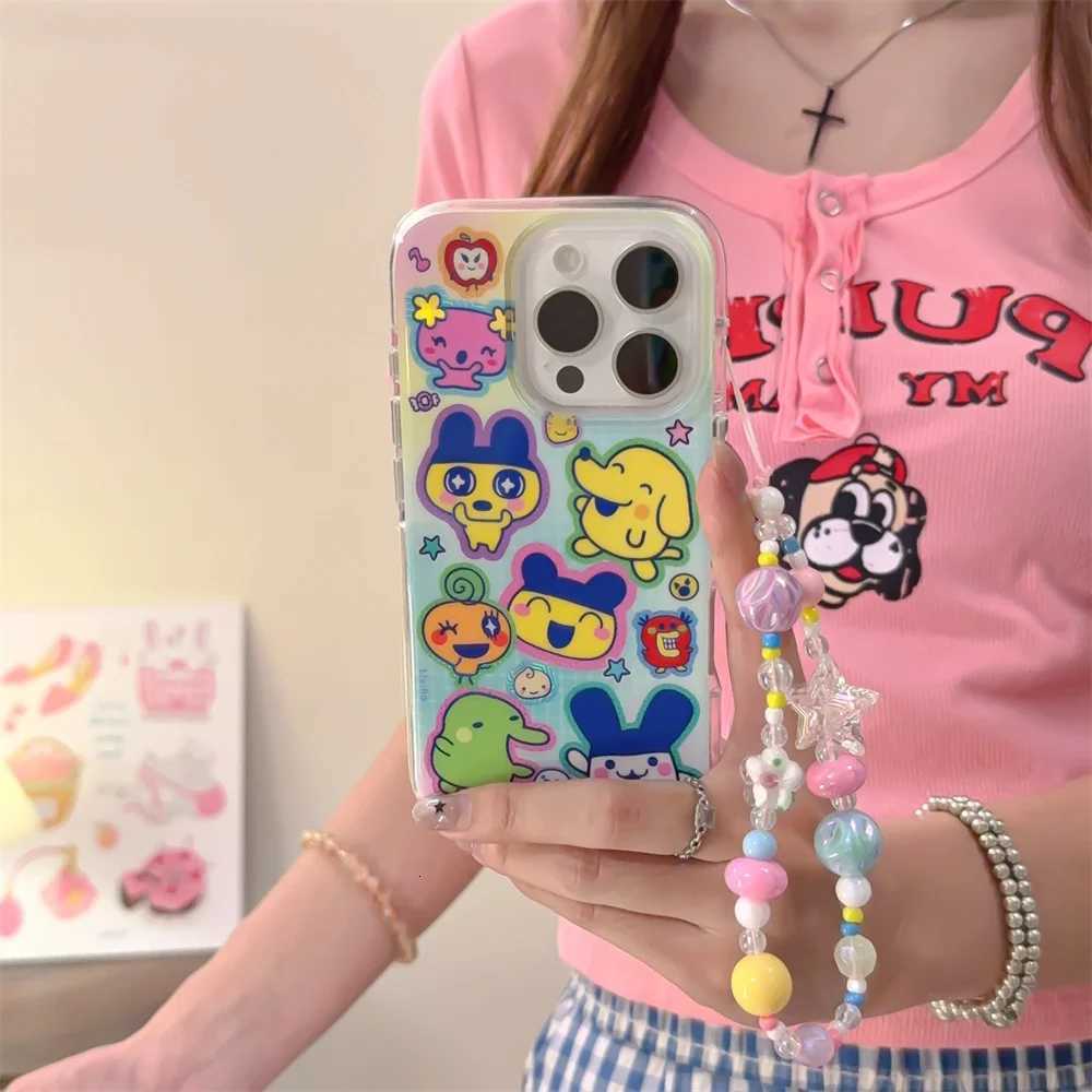 Korean Funny cartoon rabbit phone case for iPhone 12 14 13 prax 15 15Pro 16 Pro Funda Korea with ch shock protection cover C251209